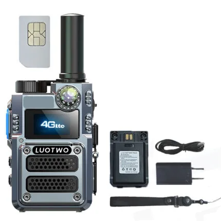 Talkie-walkie 4G extérieur LUOTWO LT007 : boussole laser infrarouge, lampe torche bidirectionnelle et batterie 6800mAh p