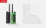 Lenovo N8 walkie talkie UHF 5W Long Range Two Way Radio - Image 9
