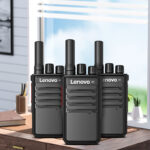Lenovo C138 Rechargeable Walkie Talkie on a desk