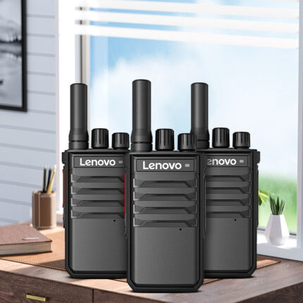 Lenovo C138 Rechargeable Walkie Talkie on a desk