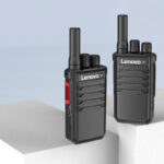 Lenovo C138 Walkie Talkie on a light blue background.