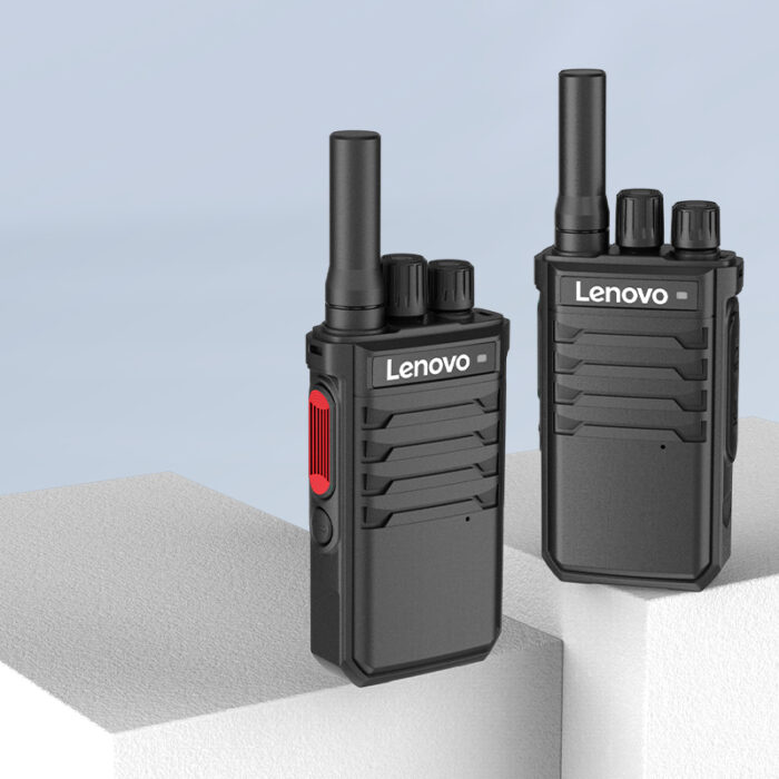 Lenovo C138 Walkie Talkie on a light blue background.