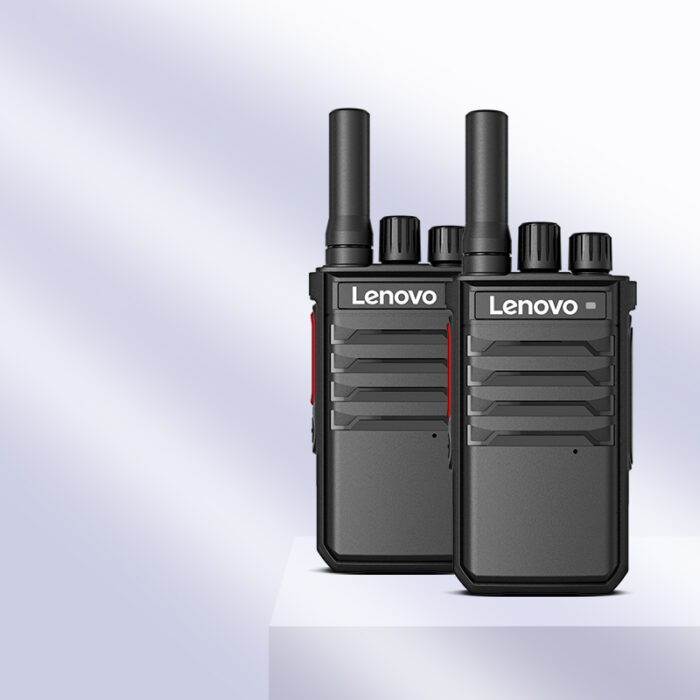 Lenovo C138 Walkie Talkie on a light gradient background