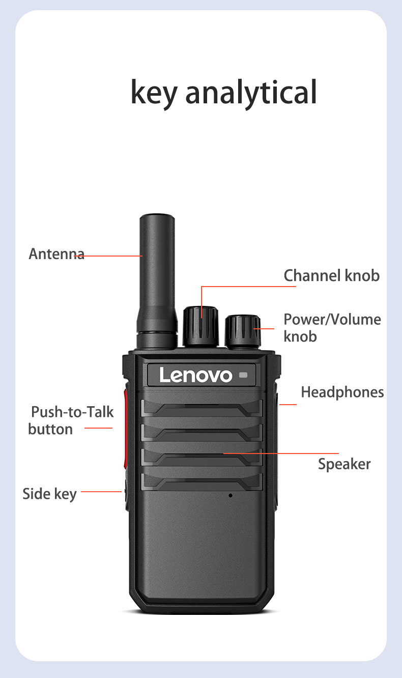 Key Analytical Features of Lenovo C138 Walkie Talkie