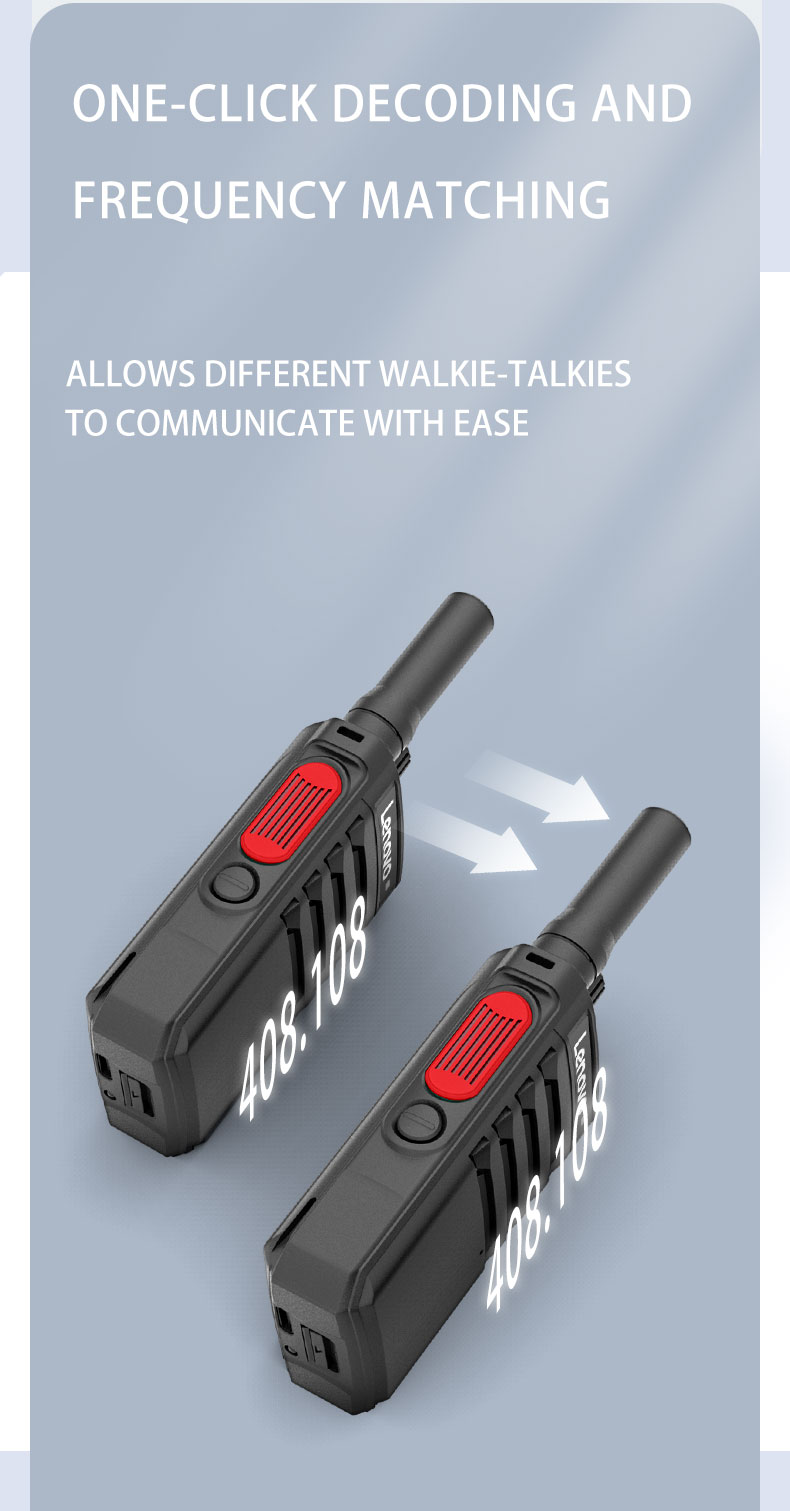 Lenovo C138 Walkie-Talkie Frequency Matching Feature