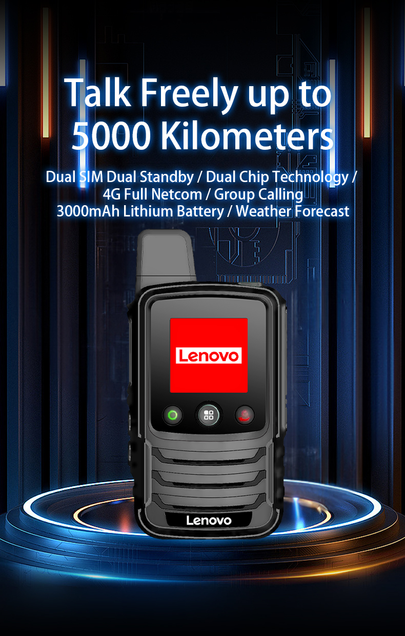 Lenovo CL328 Walkie Talkie with long-distance communication up to 5000 kilometers