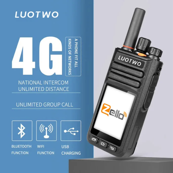 LUOTWO M3 Funkgerät: 2G/3G/4G-Touchscreen-Sprechfunk mit WiFi & Bluetooth