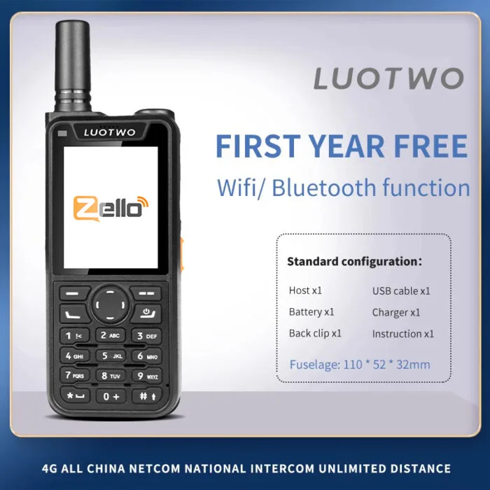 LUOTWO M920 4G Walkie Talkie: Radio Dua Arah Jarak Jauh dengan GPS, Bluetooth & Kartu SIM