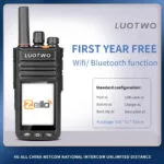 LUOTWO M3 Funkgerät: 2G/3G/4G-Touchscreen-Sprechfunk mit WiFi & Bluetooth