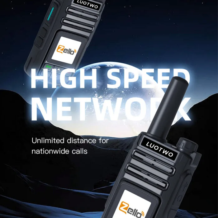 LUOTWO Zello DG8000: جهاز لاسلكي مقاوم للماء طويل المدى مع WiFi وبلوتوث و GPS – راديو محمول IP67 قابل لإعادة الشحن
