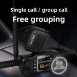 Interphone de voiture mini LUOTWO Zello DG9800 : talkie-walkie longue portée avec Wi-Fi, Bluetooth & GPS – so