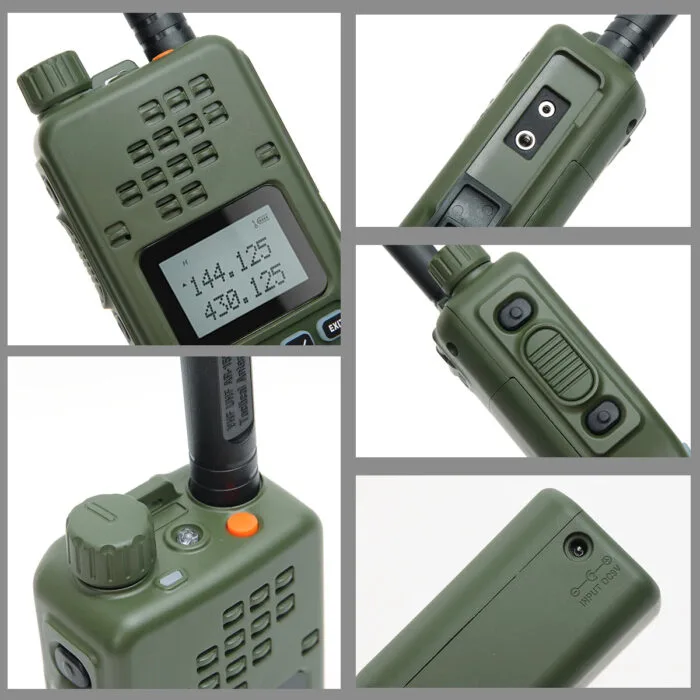 Radio bidirectionnelle LUOTWO AR-152 15W CB double bande AN/PRC-152, batterie 12000mAh, longue portée
