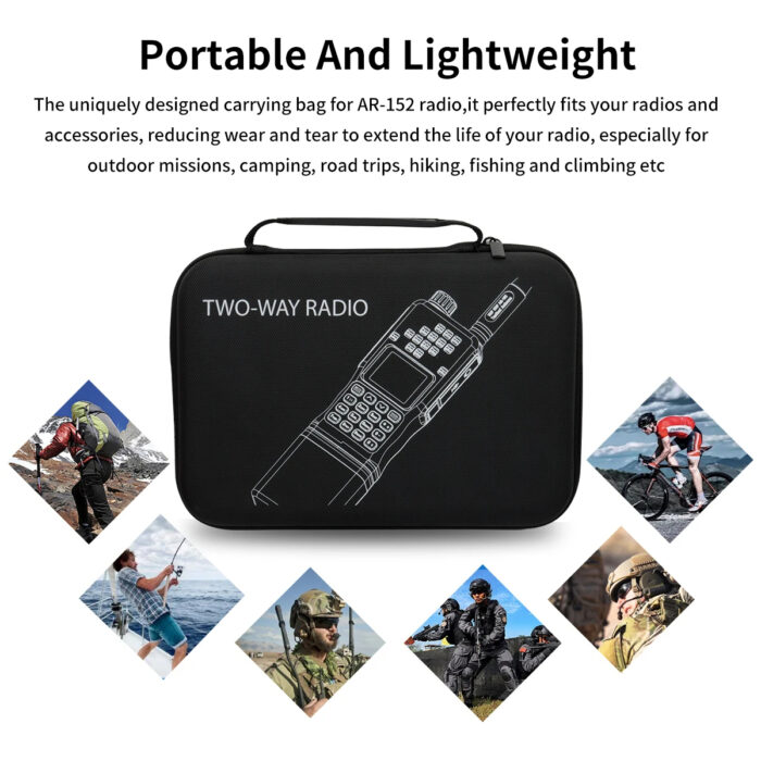 LUOTWO AR-152 15W Powerful CB Two way Radio 12000mAh Battery Tactial Long Range Walkie Talkie