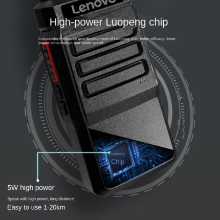 Lenovo C12+ Walkie Talkie UHF Two Way Radio