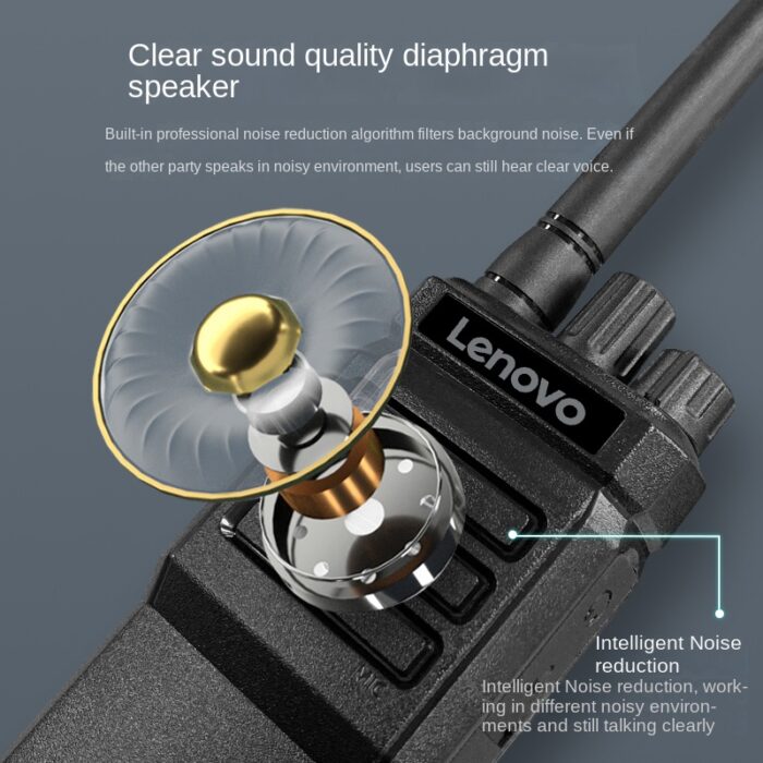 Lenovo C12+ Walkie Talkie UHF Two Way Radio