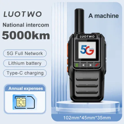 2 unidades de walkie talkie LUOTWO G3210 Global PTT con GPS y 4G – comunicaciones de largo alcance de hasta 5000 km
