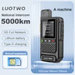HT LUOTWO Little King Kong 4G POC 2 Pcs – Radio Dua Arah Jarak Jauh 5000 Mil dengan Penentuan Posisi GPS