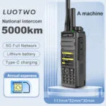 HT LUOTWO N99 4G POC 2 Pcs – Jarak Jauh 5000 Mil, Penentuan Posisi GPS, Interkom Mode Ganda untuk Dewasa