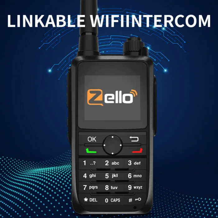 راديو Zello DG6300 للتراسل الوطني – حماية IP67 مع GPS ومنفذ Type-C