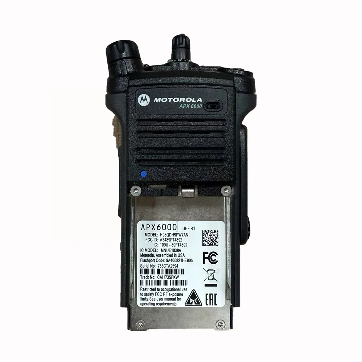 Apx6000 Two Way Radio - detail view Radio de Dos Vías APX6000
