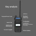 BaoFeng Bf-8000d Two Way Radio - close-up