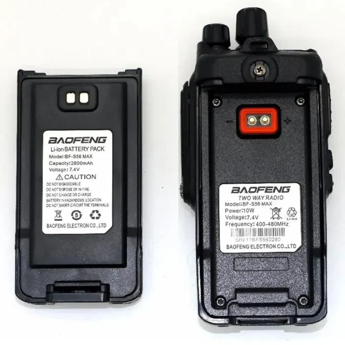 BaoFeng Bf-s56 Two Way Radio - close-up