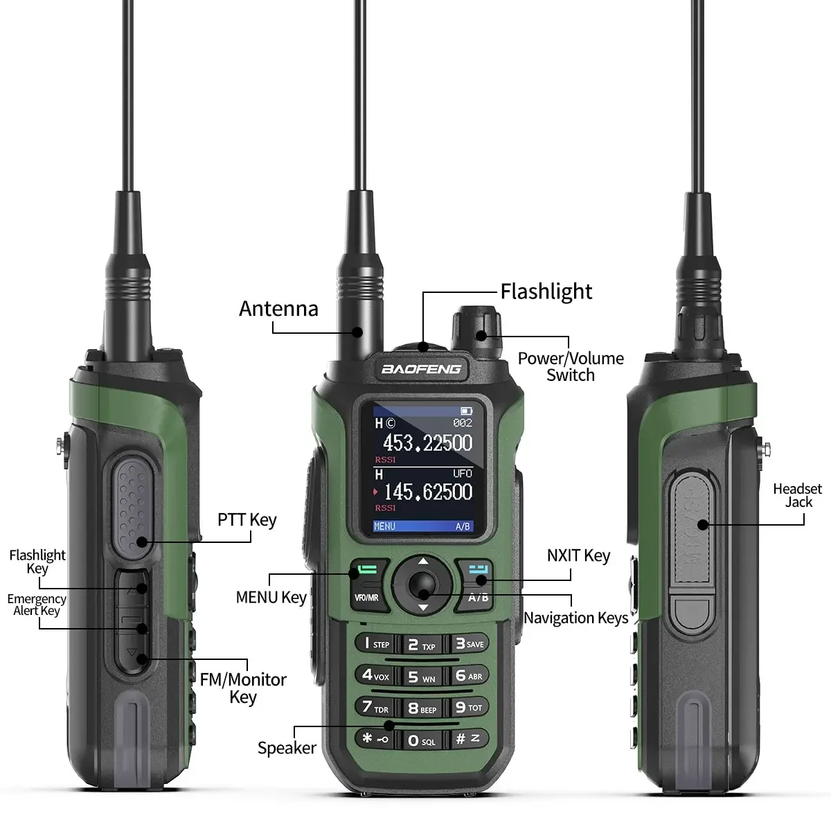 BaoFeng UV-21 Two Way Radio - detail view BaoFeng UV-21 Two Way Radio - detail view