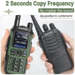 BaoFeng UV-21 Two Way Radio - in-hand use