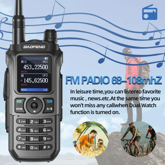BaoFeng UV-21 Two Way Radio - side view