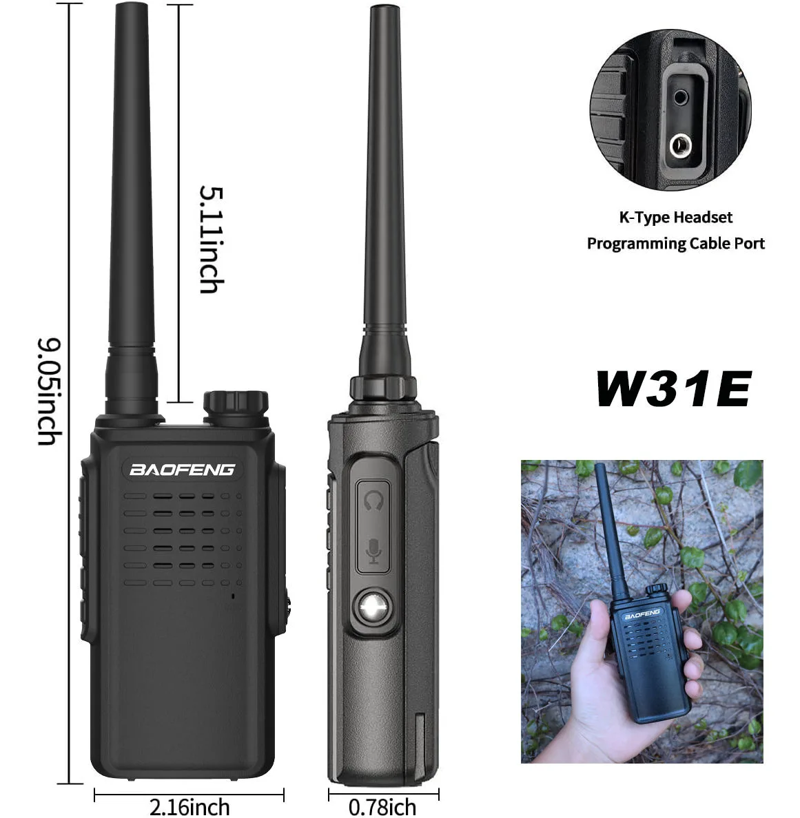 Bfw31e Two Way Radio - in-hand use Bfw31e Funkgerät