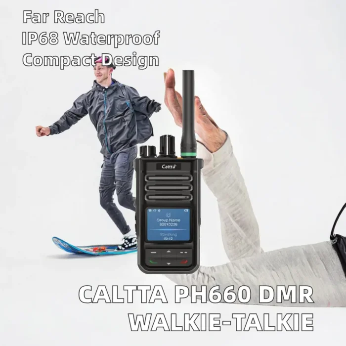 Caltta Ph660 Two Way Radio - side view