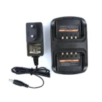 شاحن مزدوج CH10A06 لأجهزة Hytera PD705 وPD785 وPD505 وPD605 وPD685 بشحن سريع QC1.0 بقوة 5 واط