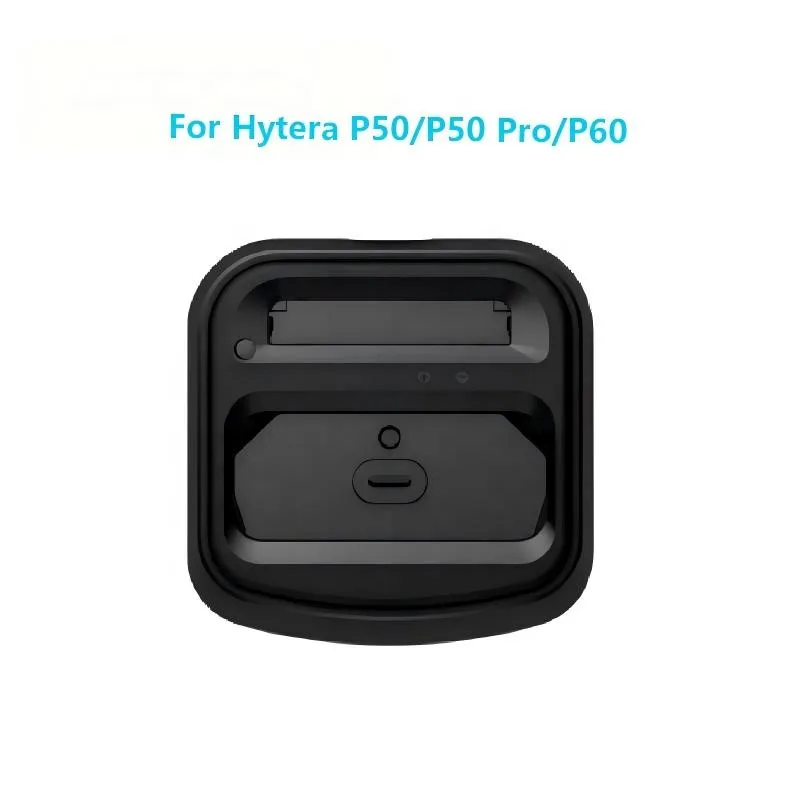 CH20L27 Desktop Charger Dual Unit for Hytera P50 P50 Pro P60 Walkie Talkie Charging Dock 5V/2A CE - front view Cargador de sobremesa CH20L27 de doble unidad para Hytera P50 P50 Pro P60, base de carga 5V/2A CE