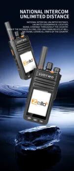 LUOTWO M3 Funkgerät: 2G/3G/4G-Touchscreen-Sprechfunk mit WiFi & Bluetooth