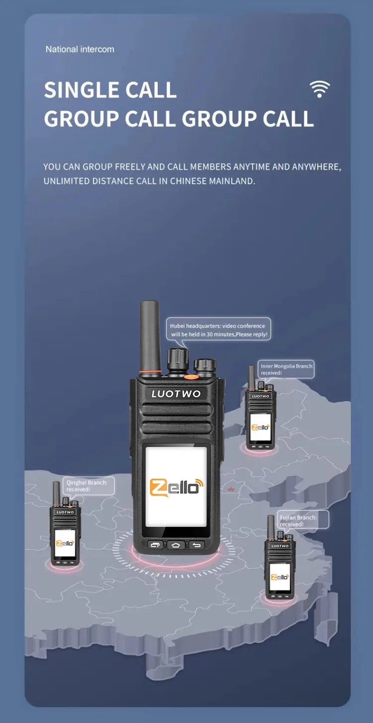 LUOTWO M3 Zello 2G/3G/4G Walkie Talkie