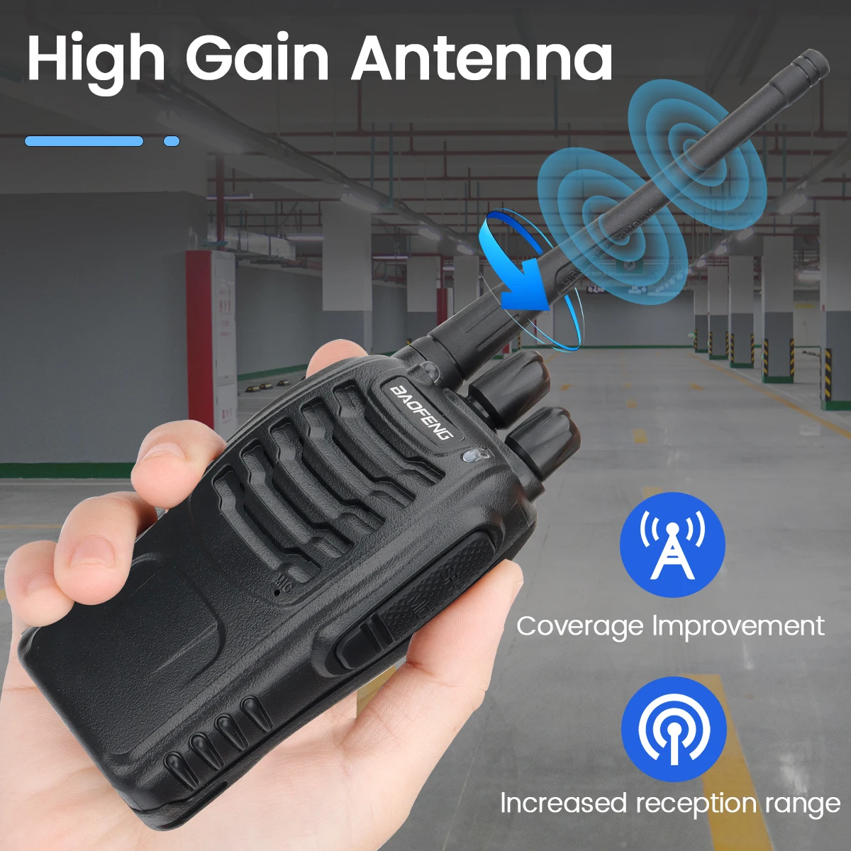 Baofeng BF-888S Pro Upgrade Walkie Talkie - 2PCS Long Range Portable Ham Radio for Hunting & Ou
