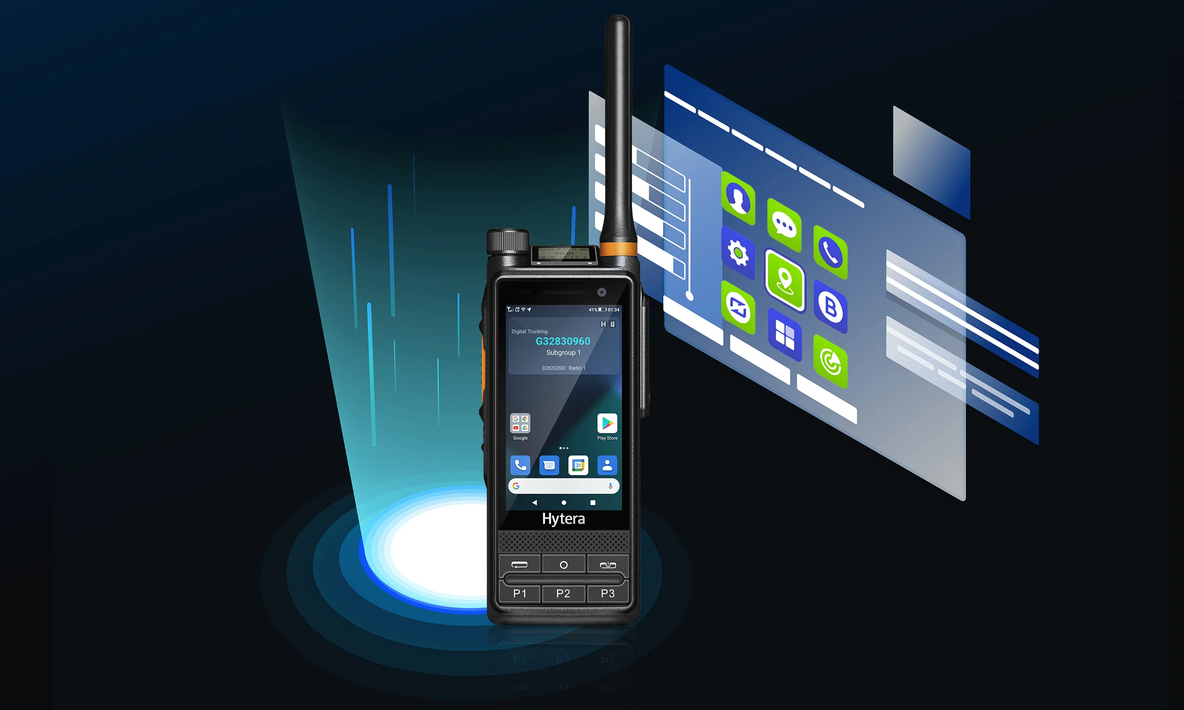 4G walkie talkie with SIM card, DMR, pdc680, WiFi, for Hytera pdc680