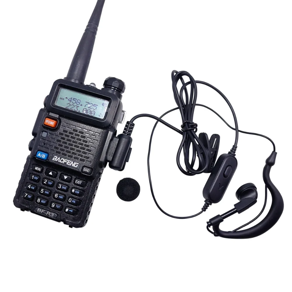 سماعة رأس بميكروفون PTT من Baofeng لجهازي UV-5R وBF-888S - ملحق فاخر لأجهزة اللاسلكي ثنائية الاتجاه