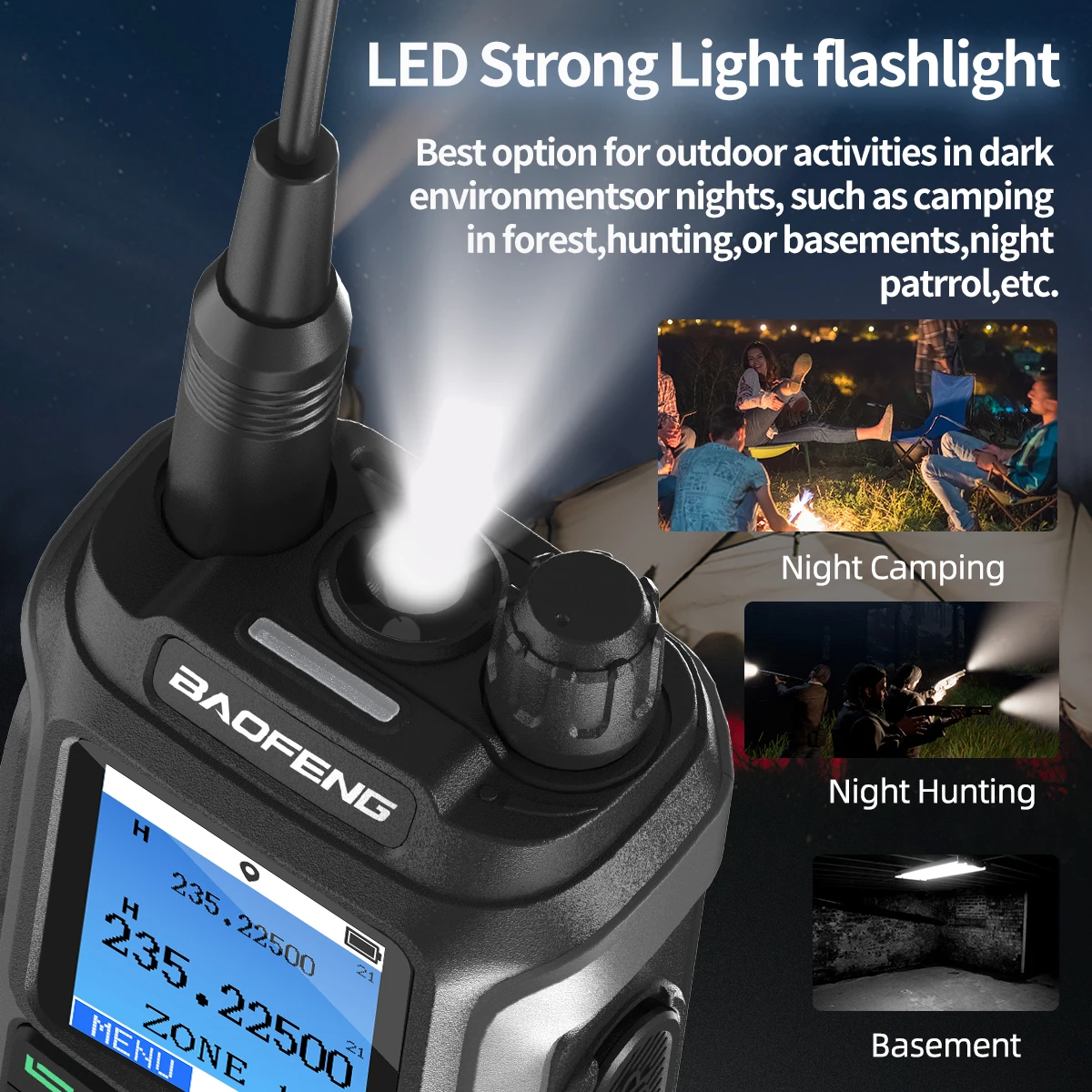 Baofeng UV-21 GPS Walkie Talkie - Long Range High Power Dual Band Two Way Radio Upgrade