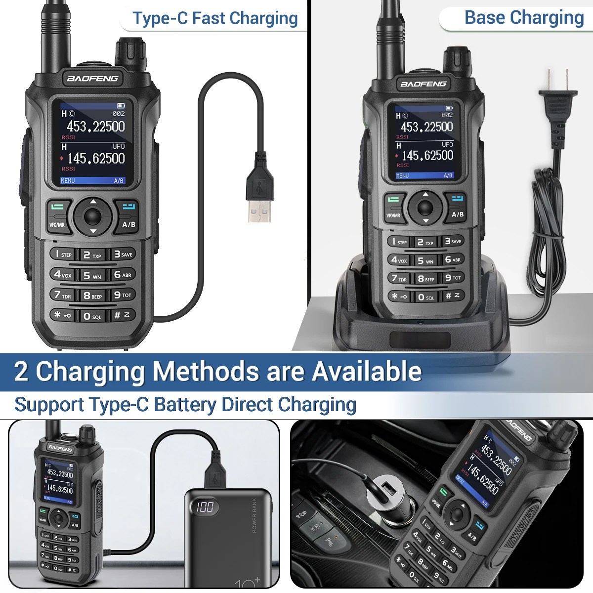 Baofeng UV-21 Pro V2 Walkie Talkie: Long Range Multi Band AM 999CH, TYPE-C for UV-5R & UV 17 K6