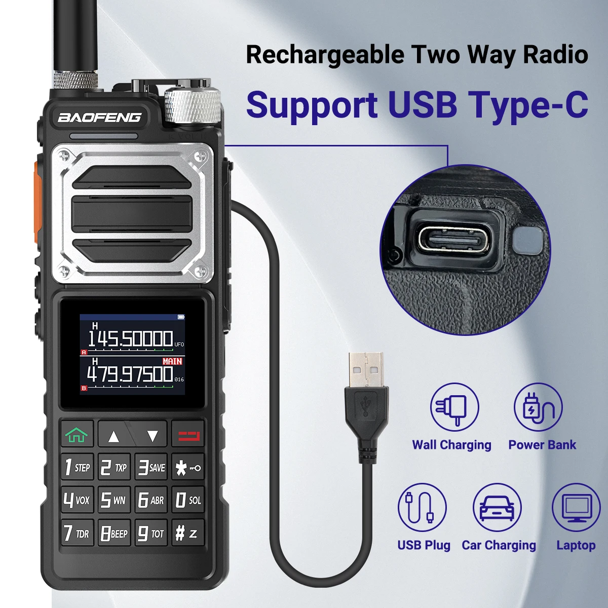 Baofeng UV-25 Pro Max: High Power Air Band Walkie Talkie for Long-Range Hunting & NOAA FM Radio