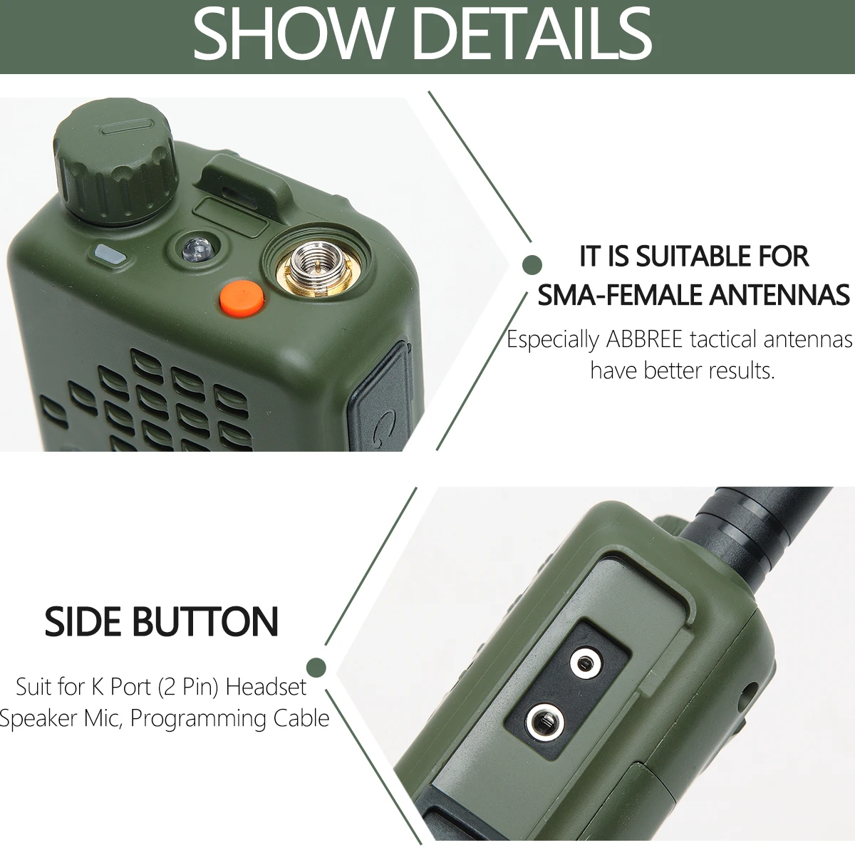 Baofeng AR-152 Dual Band Walkie Talkie - 15W Tactical Military VHF UHF Radio with Larger Batter