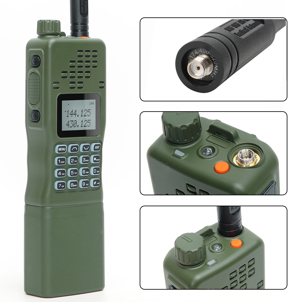 Baofeng UV-5R 8W Dual Band Walkie Talkie - Long Range VHF/UHF Radio with 3800mAh Battery