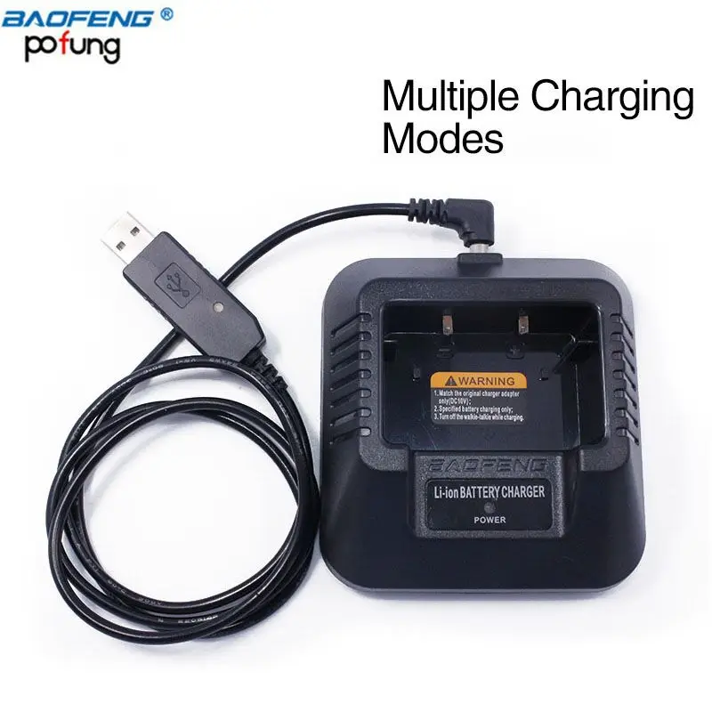 Pengisi Daya Baofeng UV-5R: Pengisian Cepat USB & Mobil untuk Walkie Talkie UV-5R DM-5R Plus