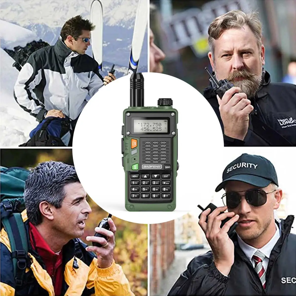 Baofeng UV-5R PLUS Walkie Talkie - 15W Dual Band, Long Range (50KM), USB Charging | High Power