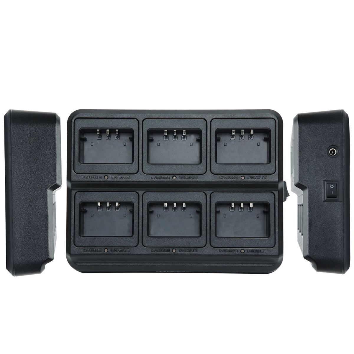 Chargeur Baofeng UV-5R 6 postes | Chargeur multi-appareils pour talkies-walkies UV-5RA UV-5RB UV-5RE | Compatible EU/US