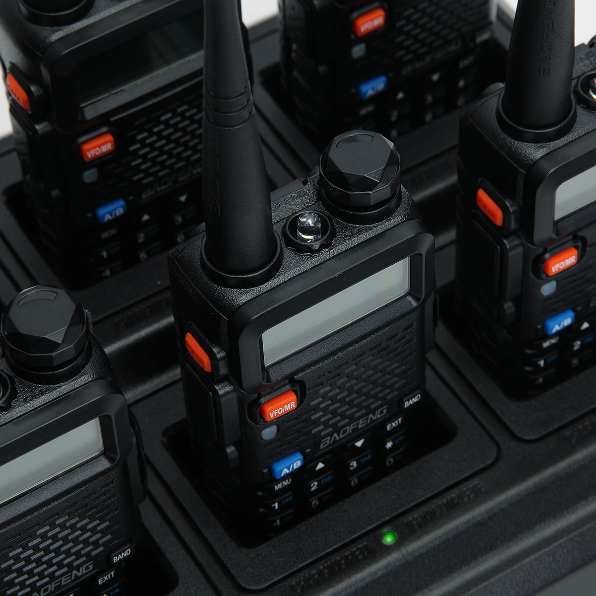 Chargeur Baofeng UV-5R 6 postes | Chargeur multi-appareils pour talkies-walkies UV-5RA UV-5RB UV-5RE | Compatible EU/US
