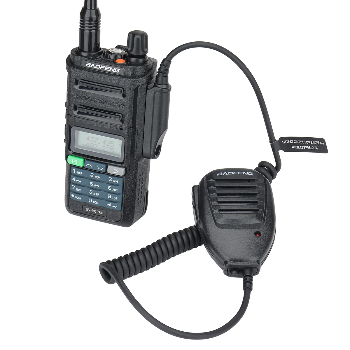 Baofeng UV-9R Plus/Pro Waterproof Shoulder Speaker Microphone for UV-XR BF-9700 UV-S22 Pro Walk