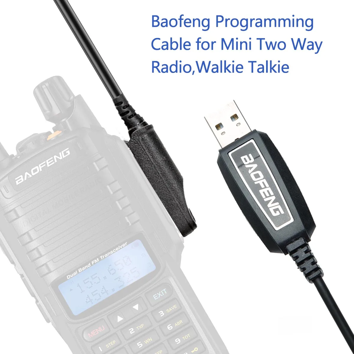 Baofeng UV-9R Waterproof USB Programming Cable | PL2303 Chip for Walkie Talkie & Ham Radio