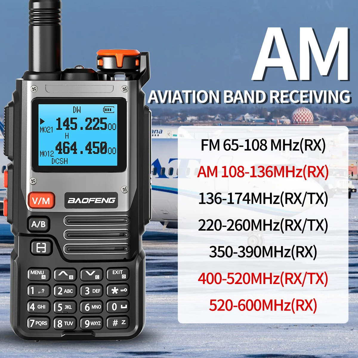 Baofeng UV K61 Walkie Talkie - Multiband 999CH, Type-C DTMF, lange Reichweite, NOAA-kompatibel - Ide